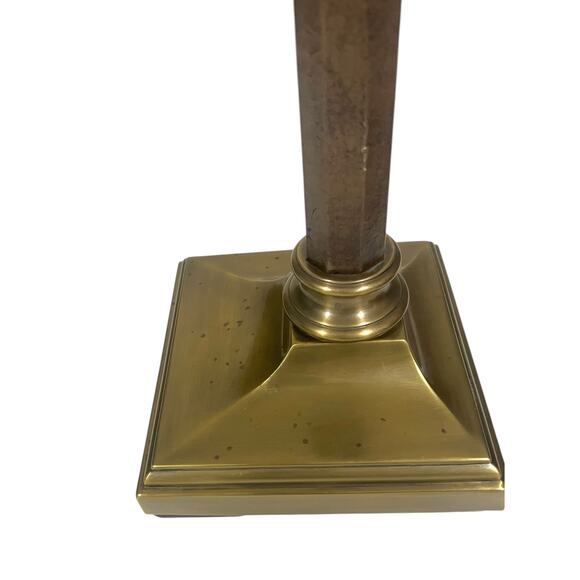 Vintage Ethan Allen Table Task Lamp Brass Ball Joint Adjustable Banker Pharmacy - Picture 13 of 13